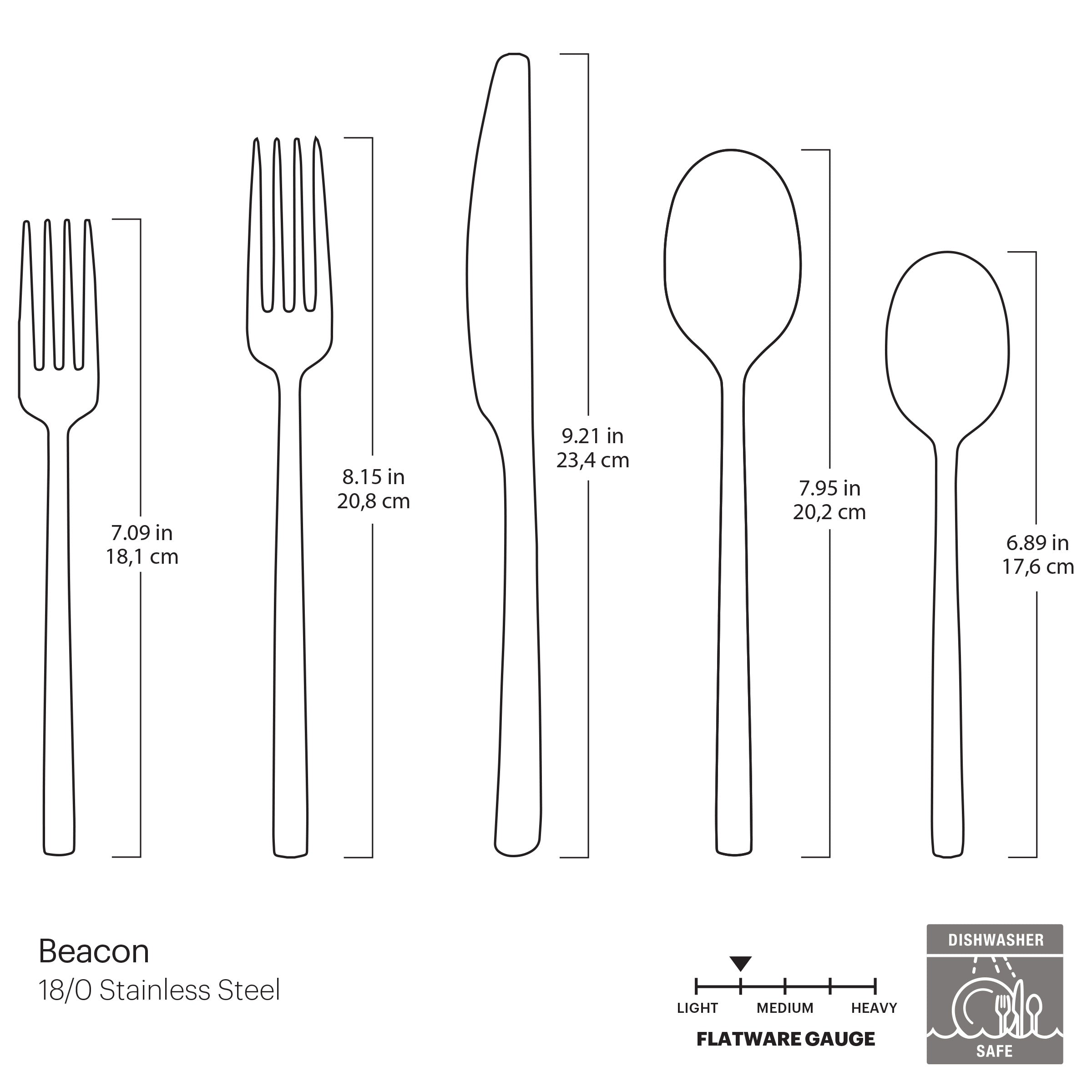 Lenox Westmore Beacon Champagne Satin 20-Piece Flatware Set - Image 3