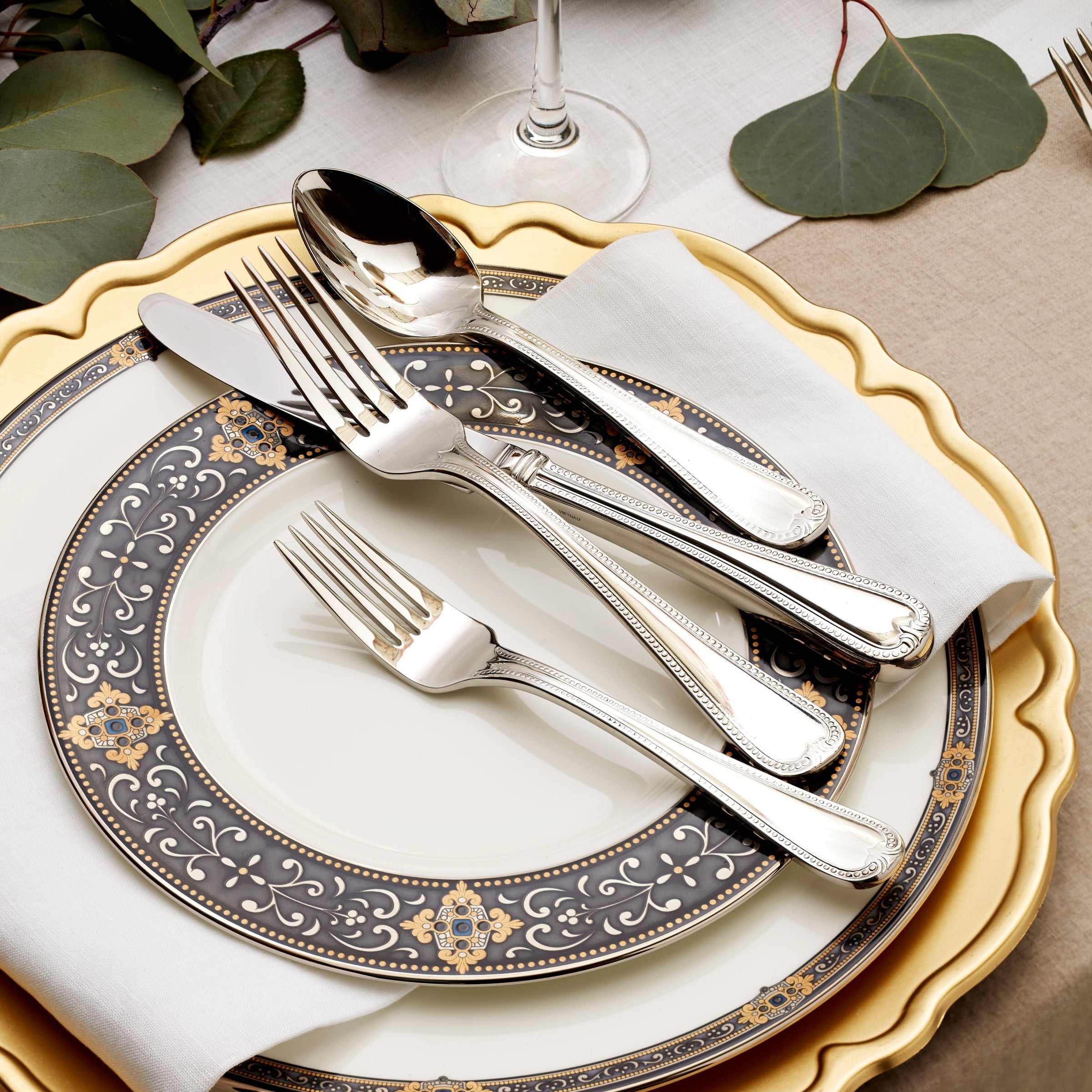 Lenox Westmore Vintage Jewel 20-Piece Flatware Set - Image 3