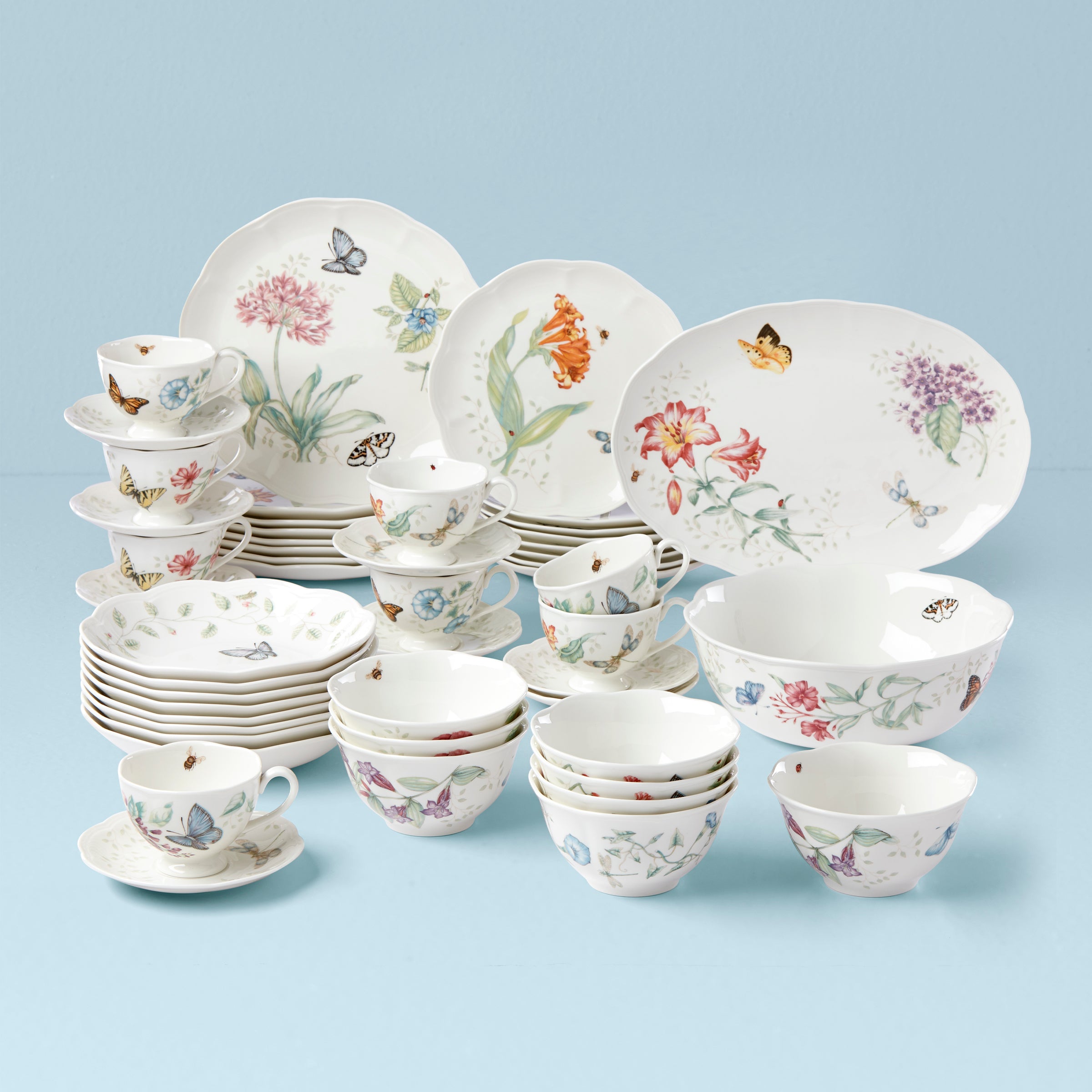 Lenox Westmore Butterfly Meadow 50-Piece Dinnerware Set