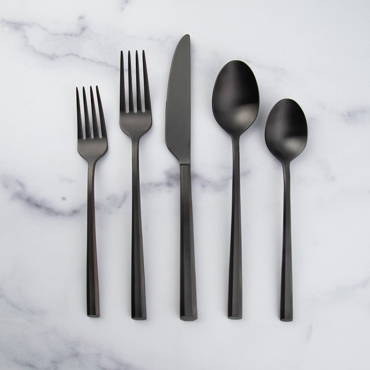 Lenox Westmore Isobel Black Satin 20-Piece Flatware Set - Image 3