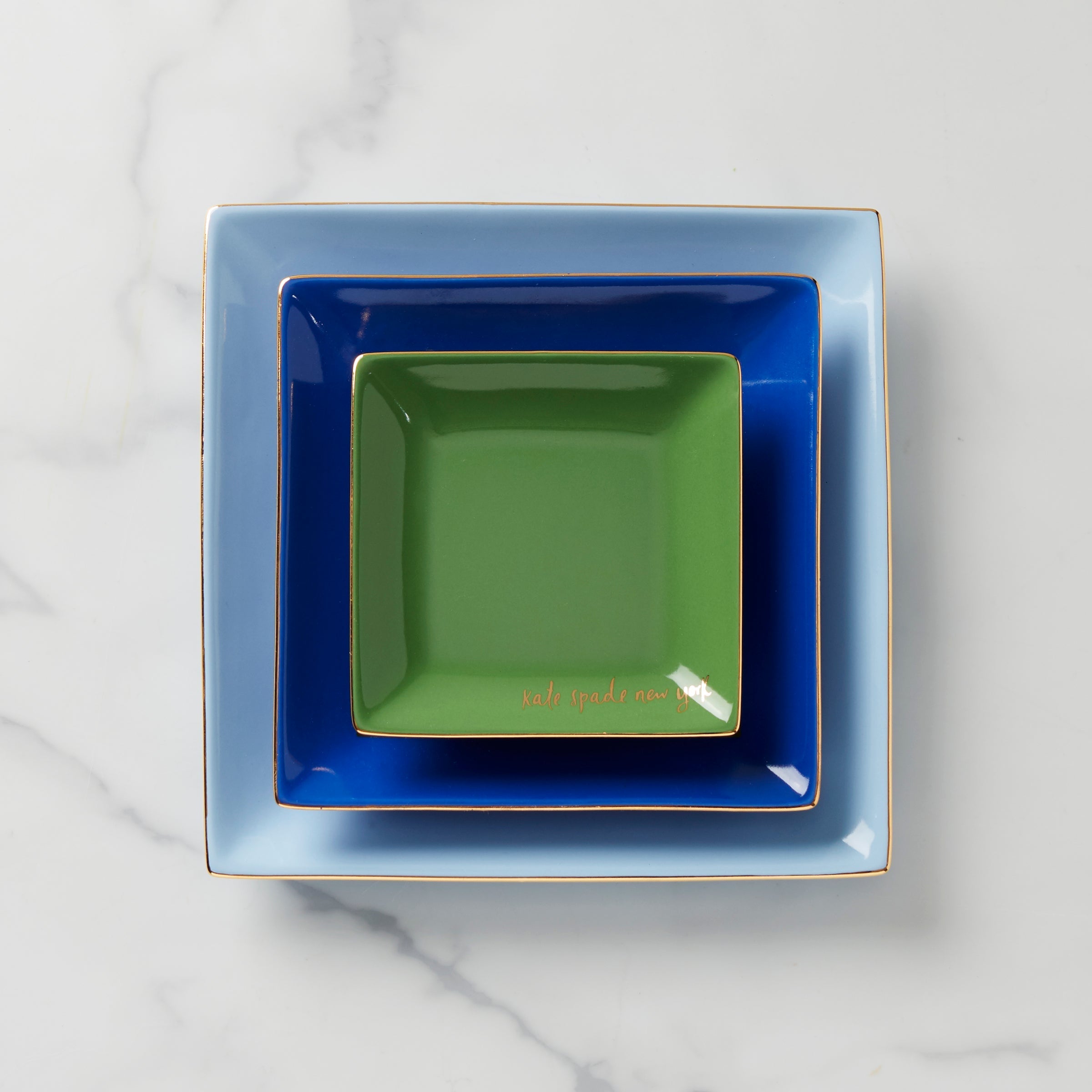 Lenox Westmore Make It Pop Cool Blue 3-Piece Tray Set - Image 2