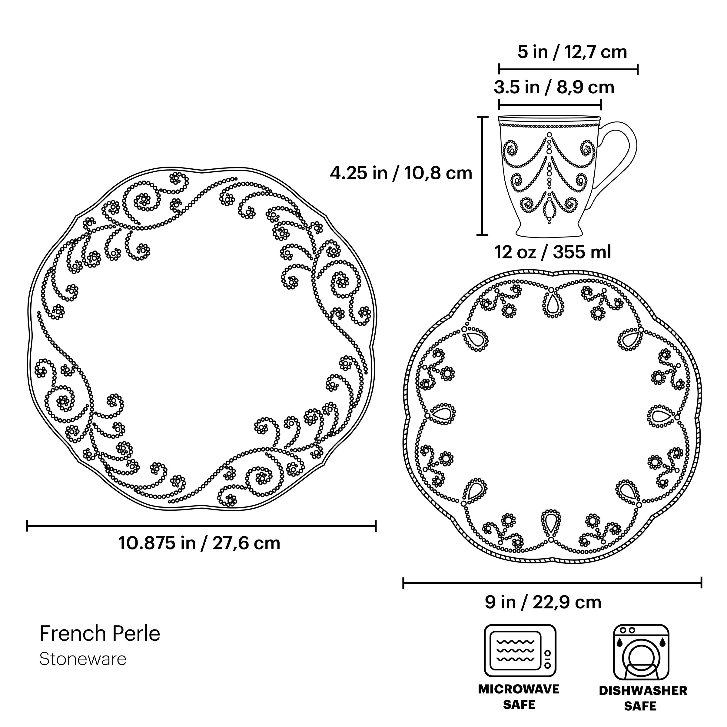 Lenox Westmore French Perle White 12-Piece Dinnerware Set - Image 5