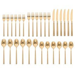 Alternative view of Lenox Westmore Kenton Gold Sand 30-Piece Flatware Set