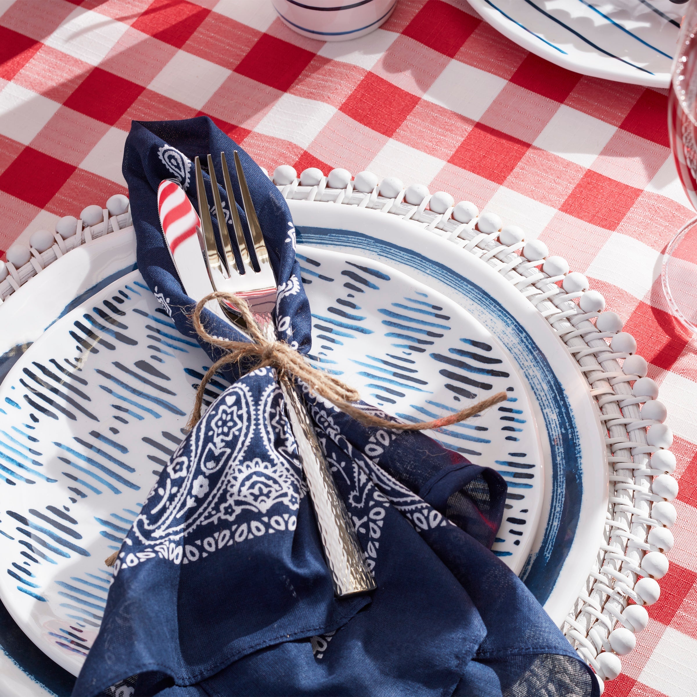 Lenox Westmore Blue Bay Melamine Assorted Accent Plates, Set of 4 - Image 4