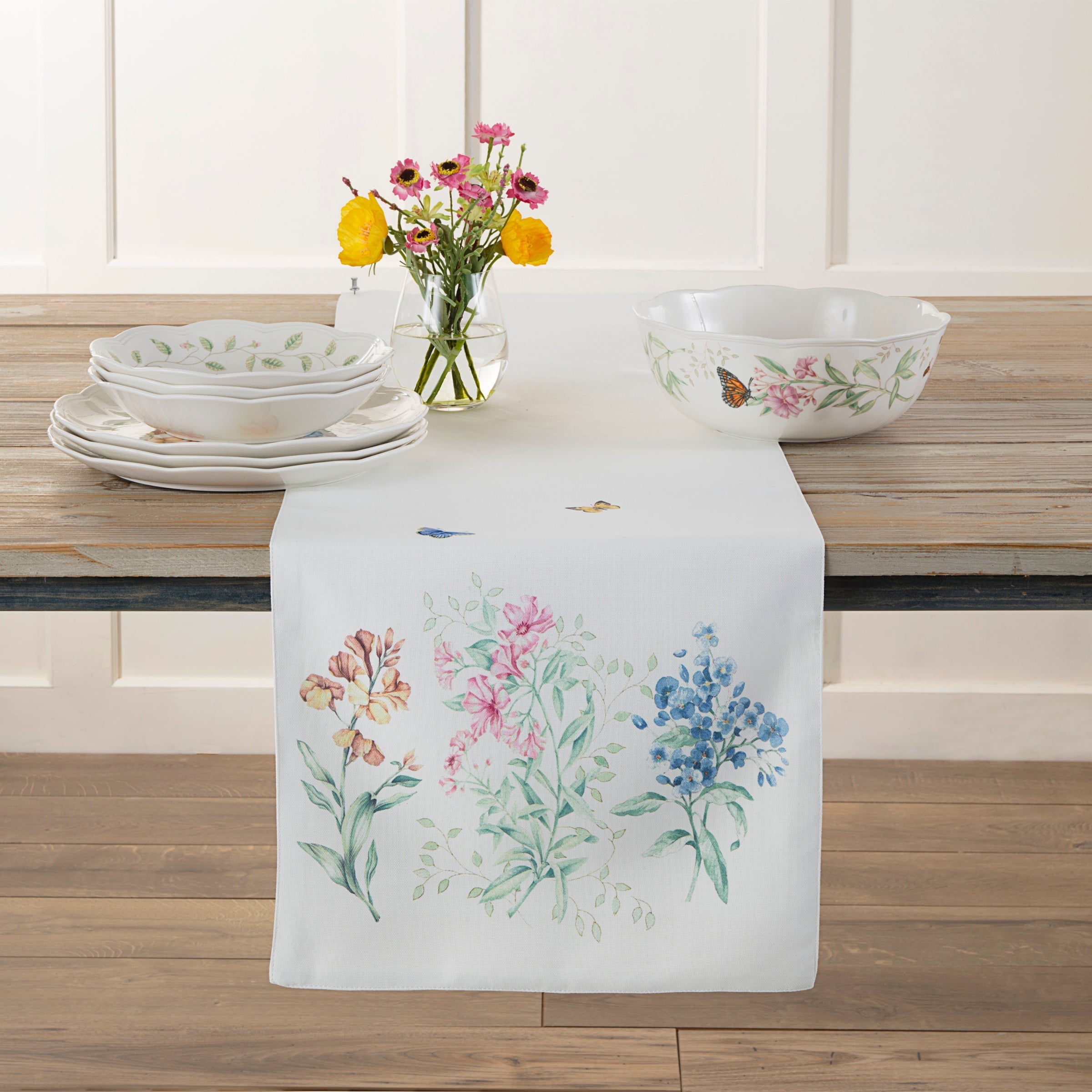 Lenox Westmore Butterfly Meadow Garden Runner - Image 2