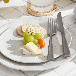 Alternative view of Lenox Westmore Terrazzo Melamine Cream 12-Piece Dinnerware Set