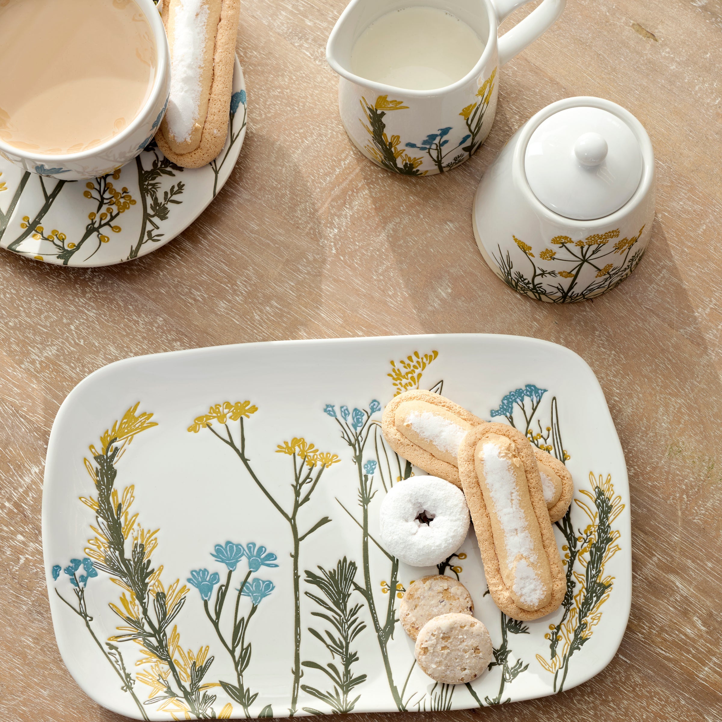Lenox Westmore Wildflowers Sugar & Creamer Set - Image 6