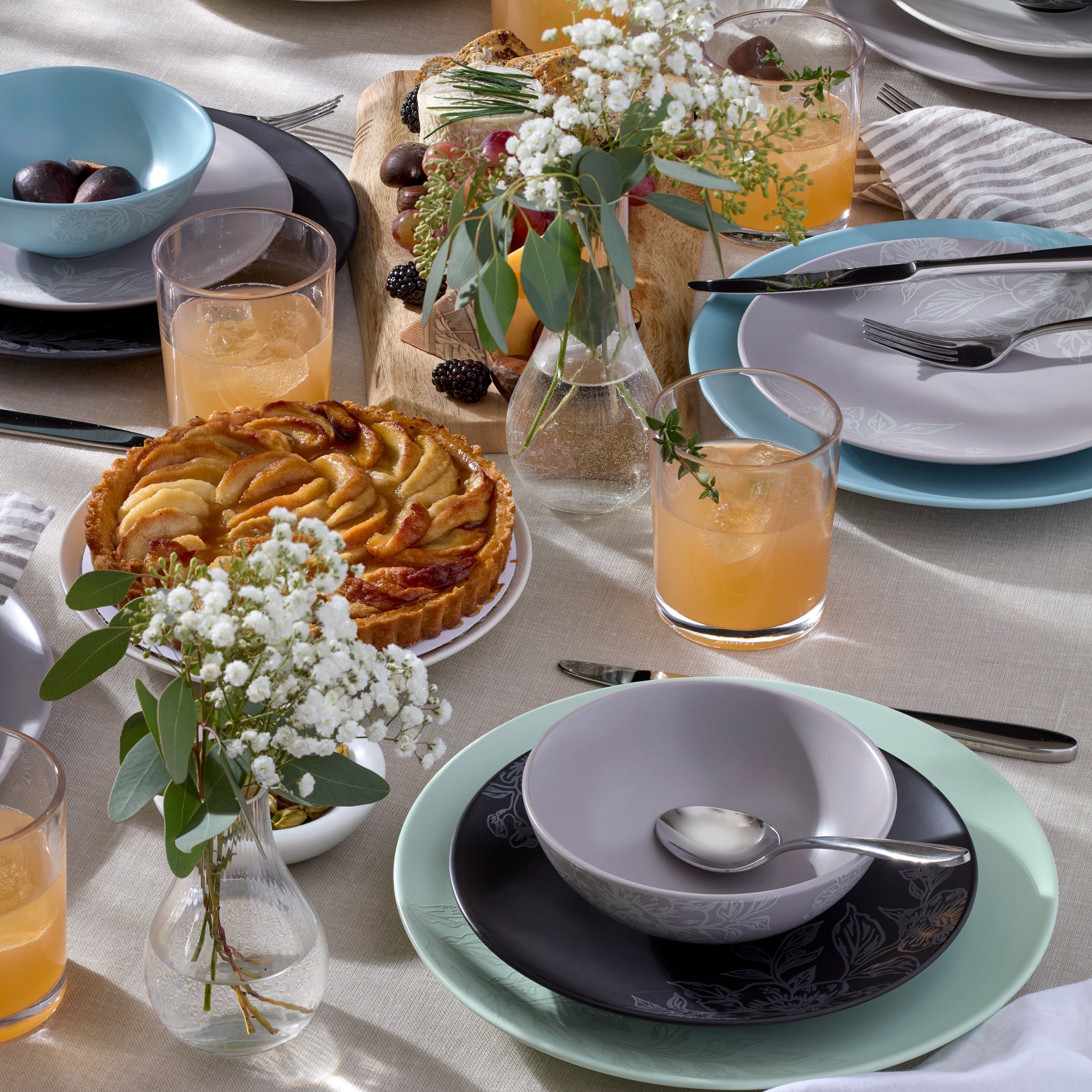 Lenox Westmore Roseto Pumice 12-Piece Dinnerware Set - Image 12