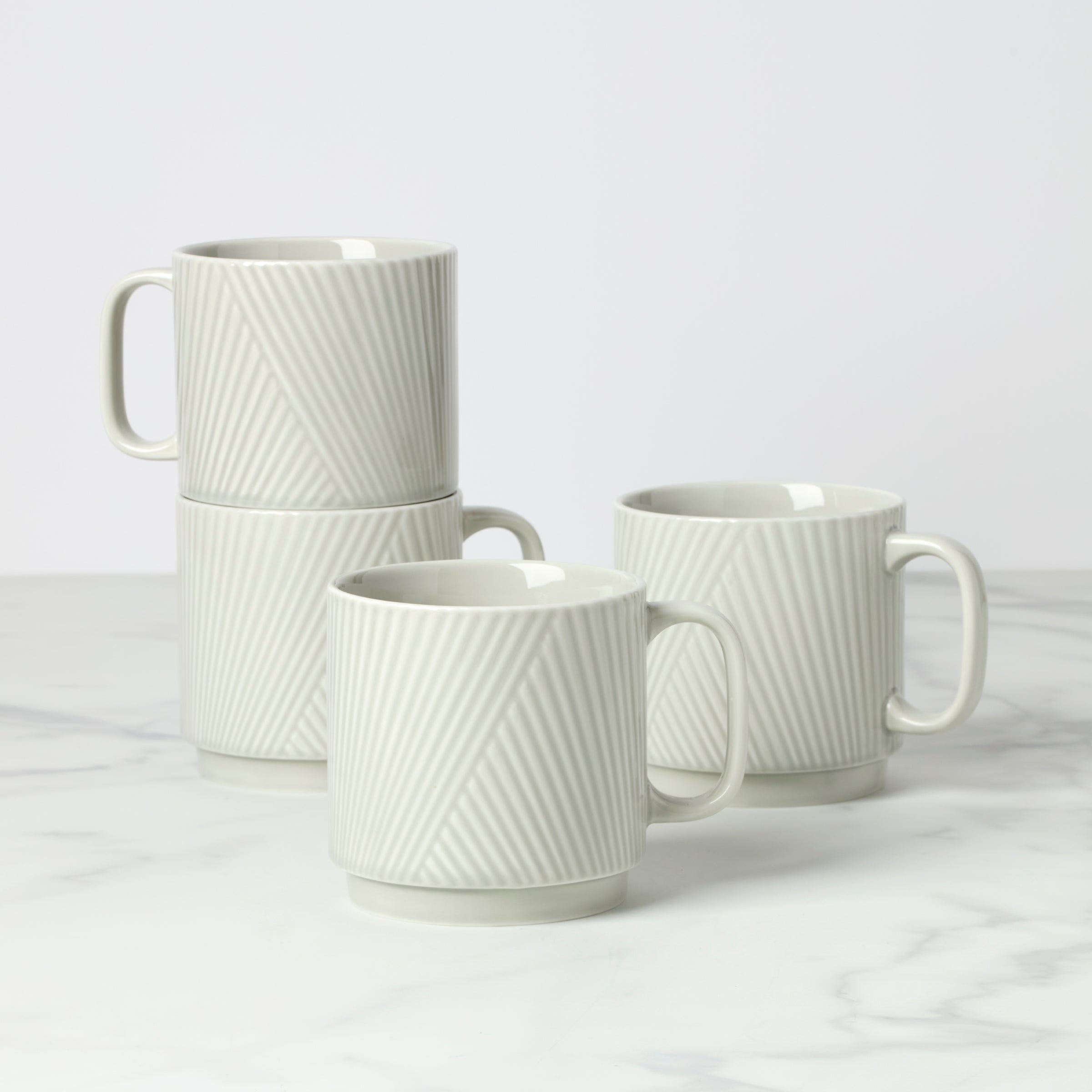 Lenox Westmore Modulus Vapor Mugs, Set of 4