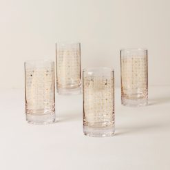 Lenox Westmore Tuscany Classics Gold Dust Highball Glasses, Set of 4