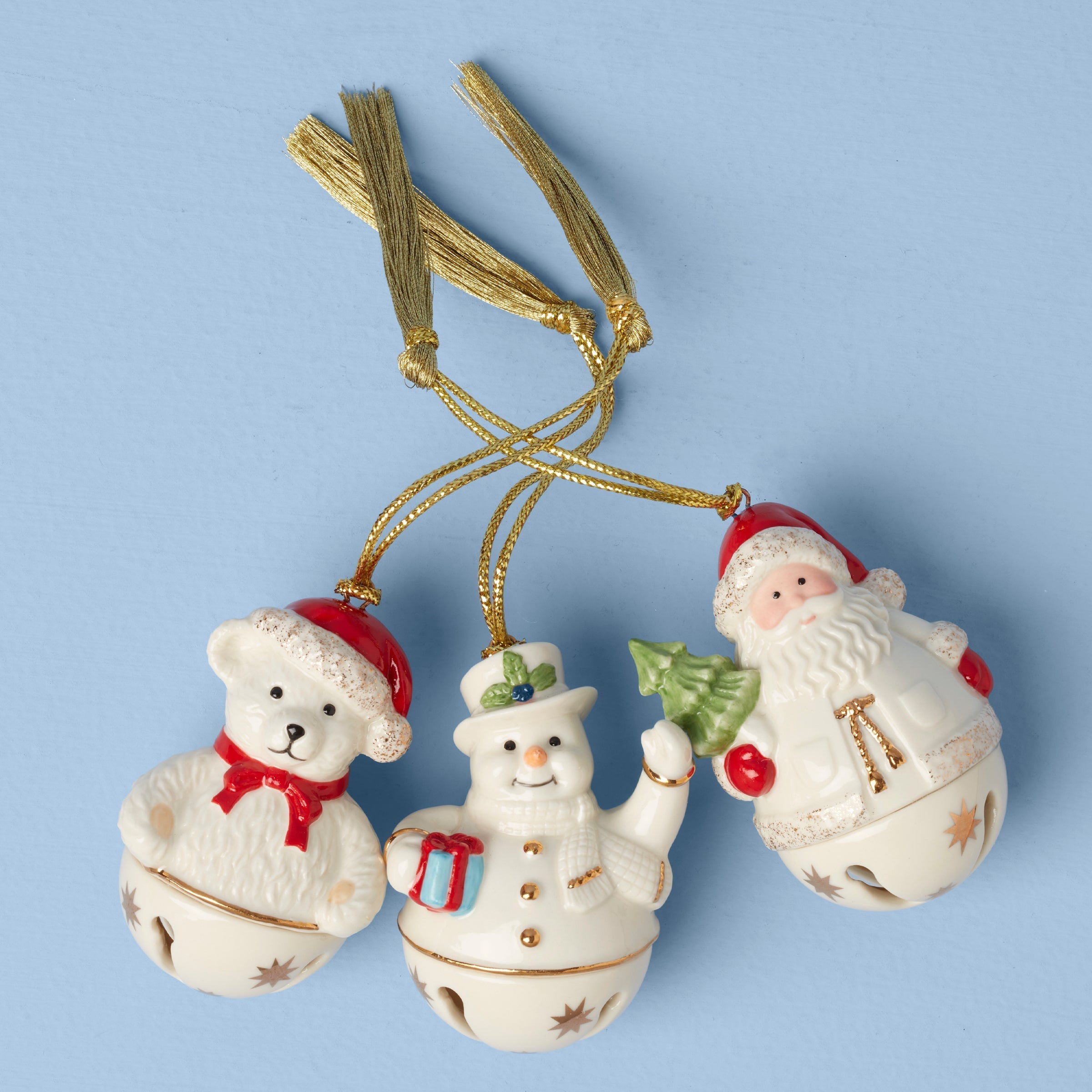 Lenox Westmore Jingle Bell Ornaments, Set of 3 - Image 2
