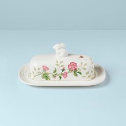 Lenox Westmore Butterfly Meadow Bunny Covered Butter Dish