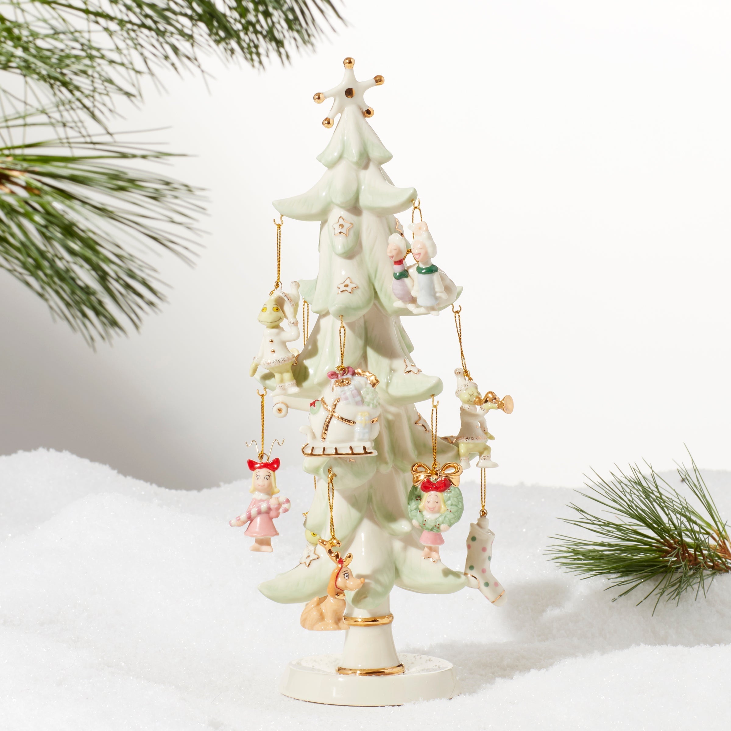 Lenox Westmore How The Grinch Stole Christmas 12-Piece Ornament & Tree Set - Image 4