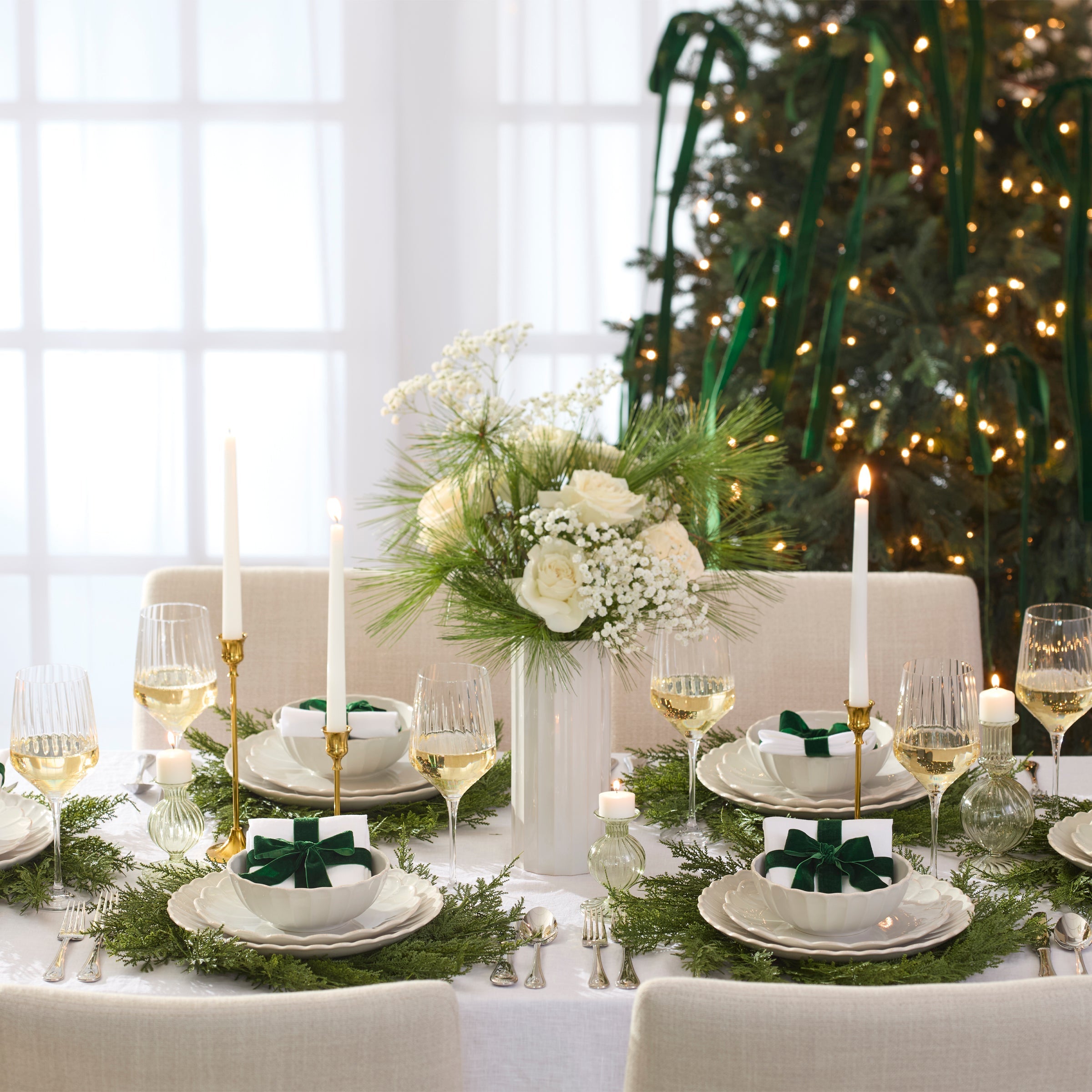 Lenox Westmore French Perle Scallop White 12-Piece Dinnerware Set - Image 2