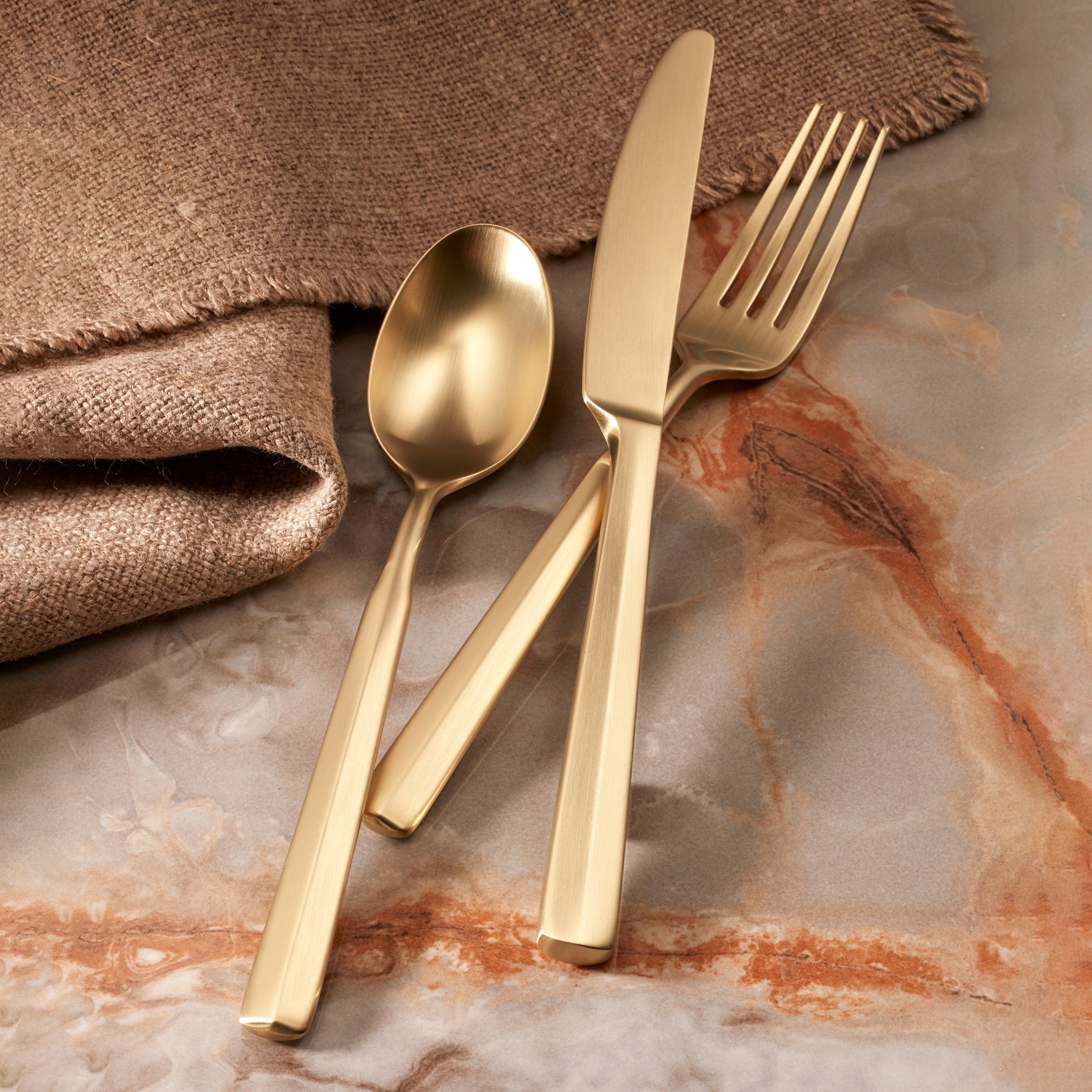 Lenox Westmore Ryder Champagne Satin 20-Piece Flatware Set - Image 2