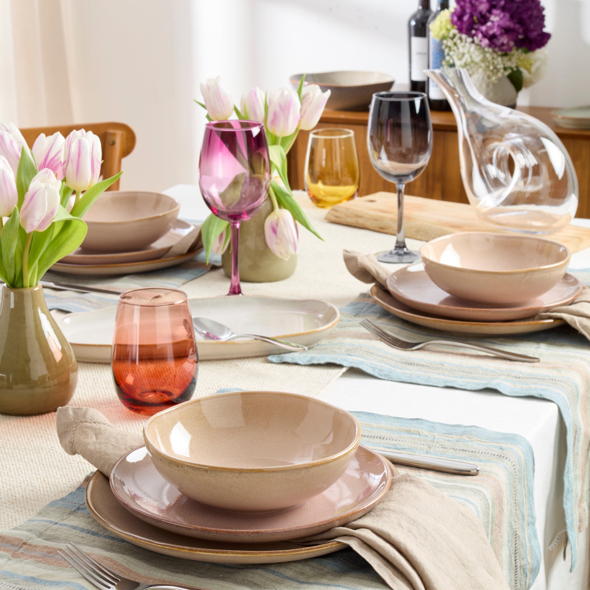 Lenox Westmore Organic Shades Clay 12-Piece Dinnerware Set - Image 3
