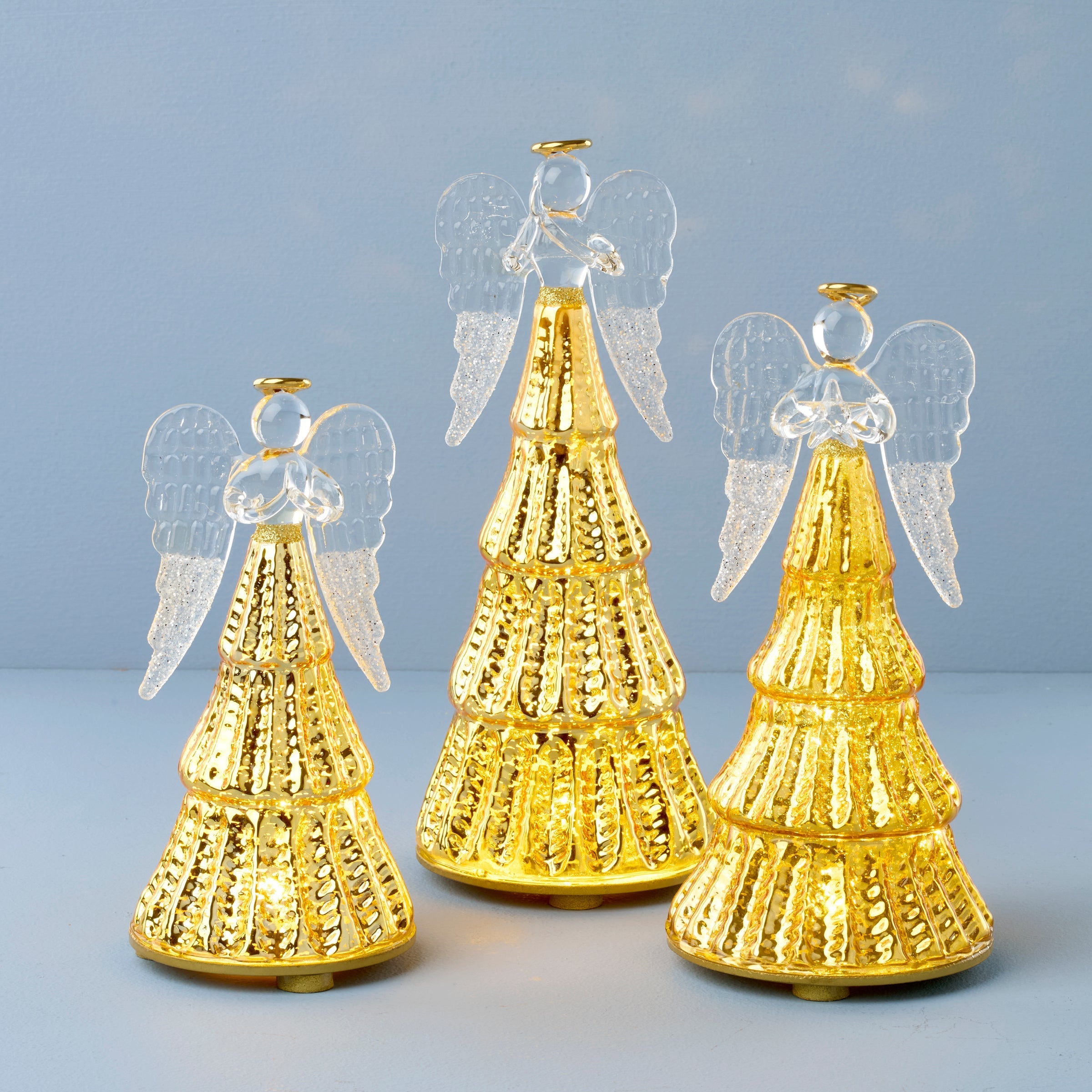 Lenox Westmore Radiant Light Lit Angel Figurines 3-Piece Set - Image 2