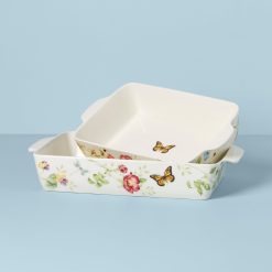 Alternative view of Lenox Westmore Butterfly Meadow Rectangular Baker 2-Piece Set
