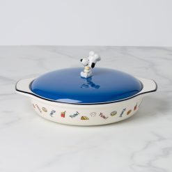 Lenox Westmore Chef Snoopy Covered Casserole Dish