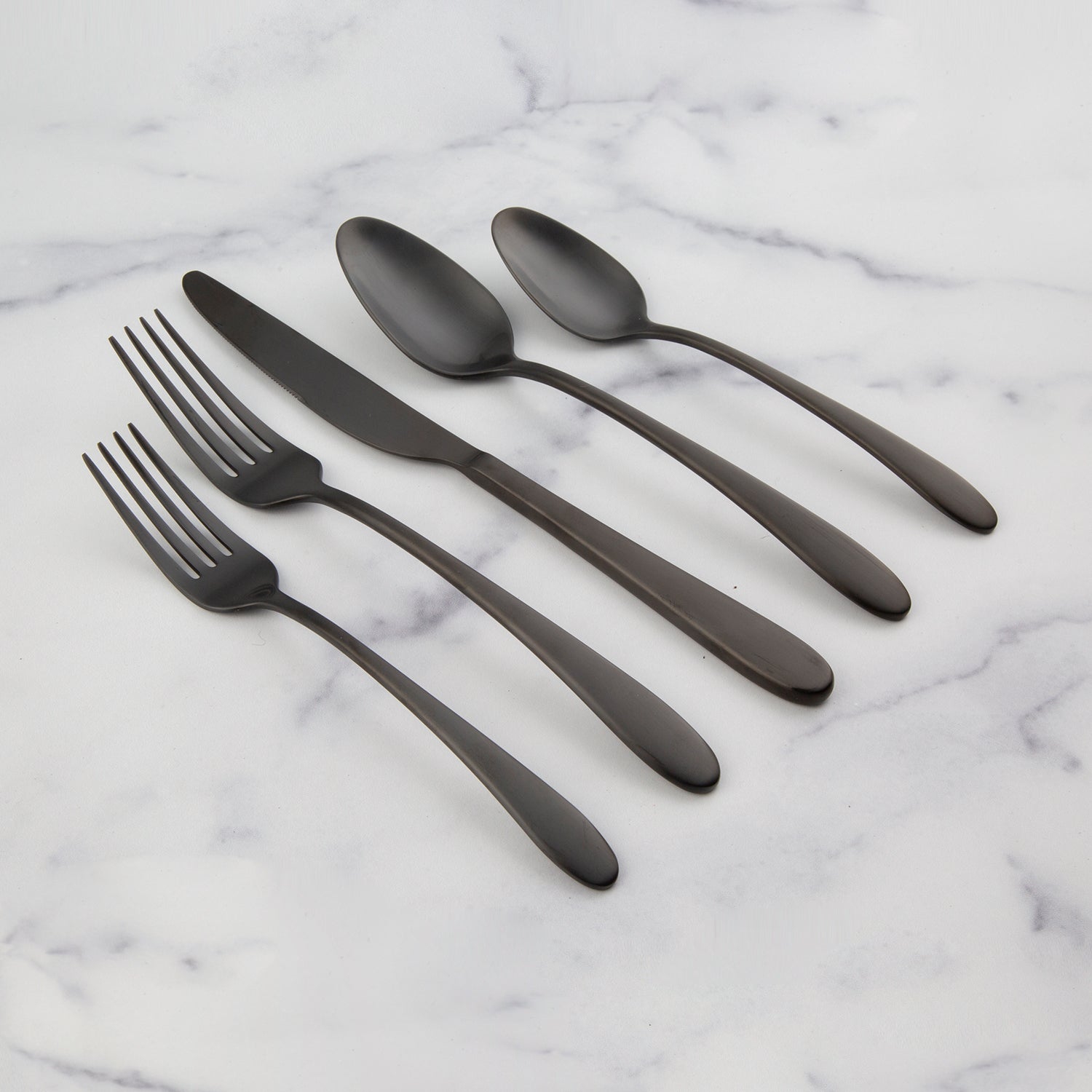 Lenox Westmore Poet Black Satin 20-Piece Flatware Set - Image 5