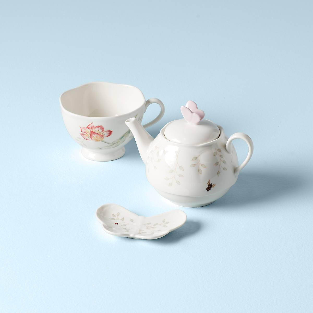 Lenox Westmore Butterfly Meadow 3-Piece Tea Set - Image 2