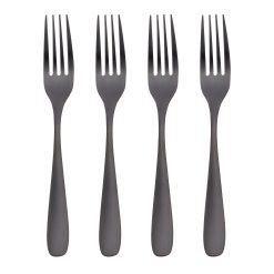 Lenox Westmore Eliana Black Satin Dinner Forks, Set of 4