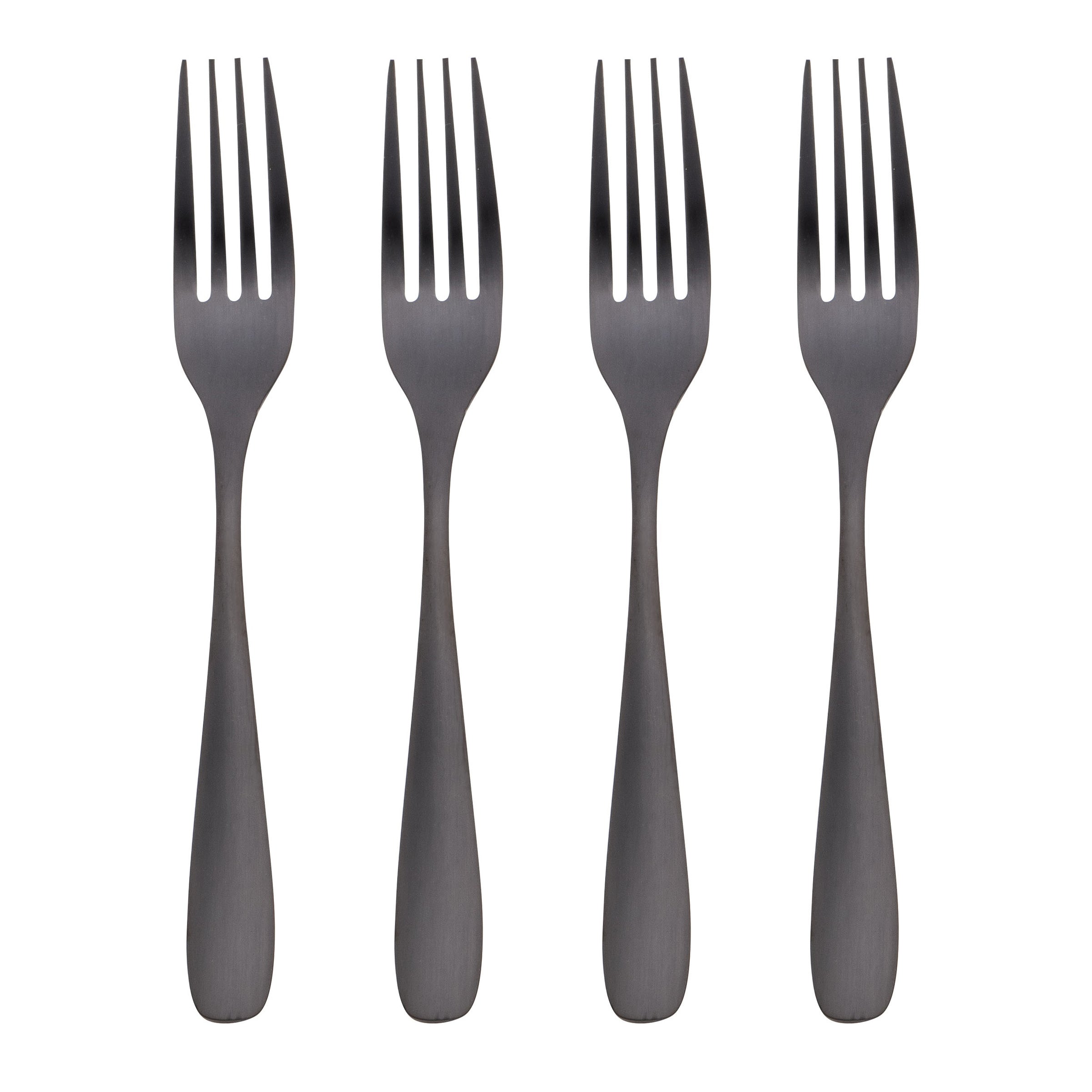 Lenox Westmore Eliana Black Satin Dinner Forks, Set of 4