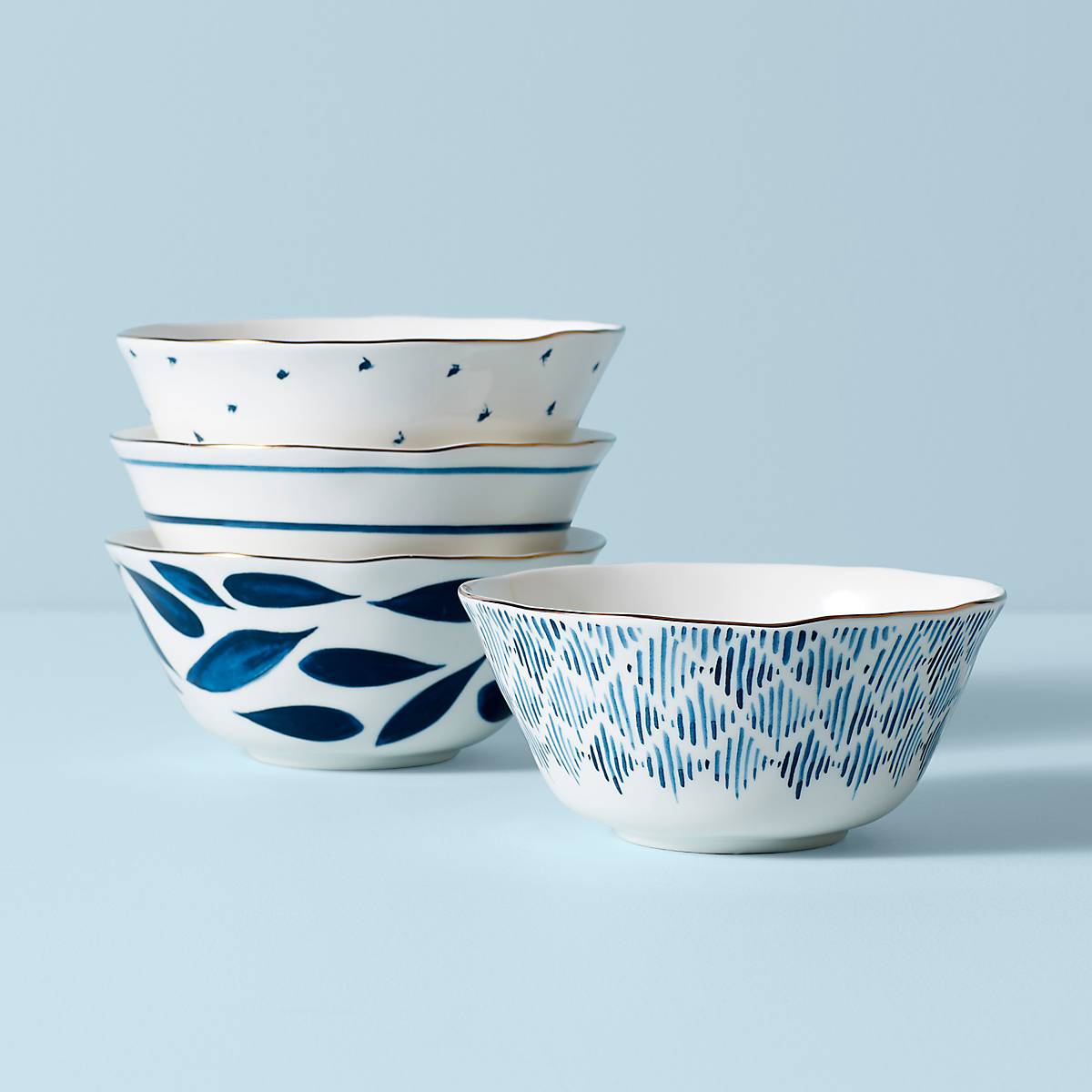 Lenox Westmore Blue Bay All-Purpose Bowls, Set of 4