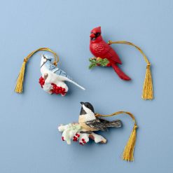 Lenox Westmore Winter Birds Ornaments, Set of 3