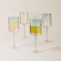 Alternative view of Lenox Westmore Tuscany Classics Iridescent White Wine Glasses, Set of 4