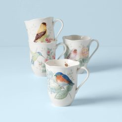 Lenox Westmore Butterfly Meadow Flutter Mugs, Set of 4