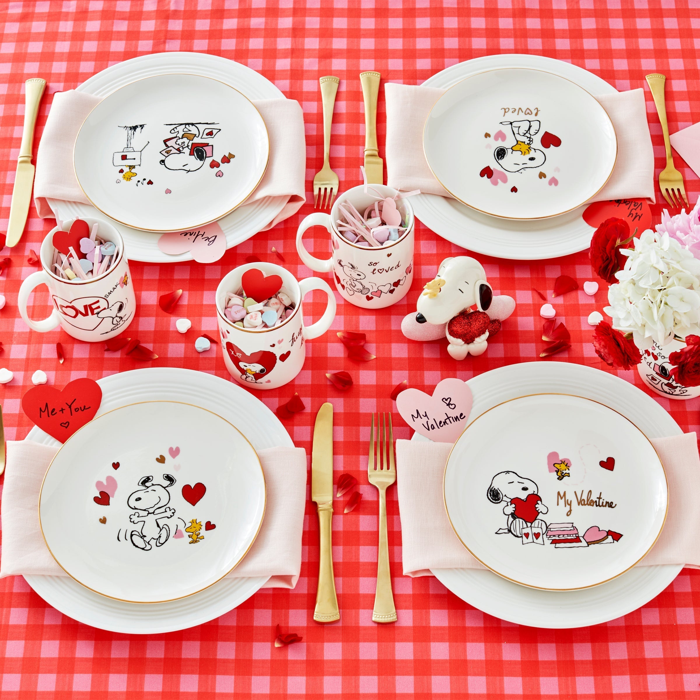 Lenox Westmore Gingham Pink Dinner Plates, Set of 4 - Image 7