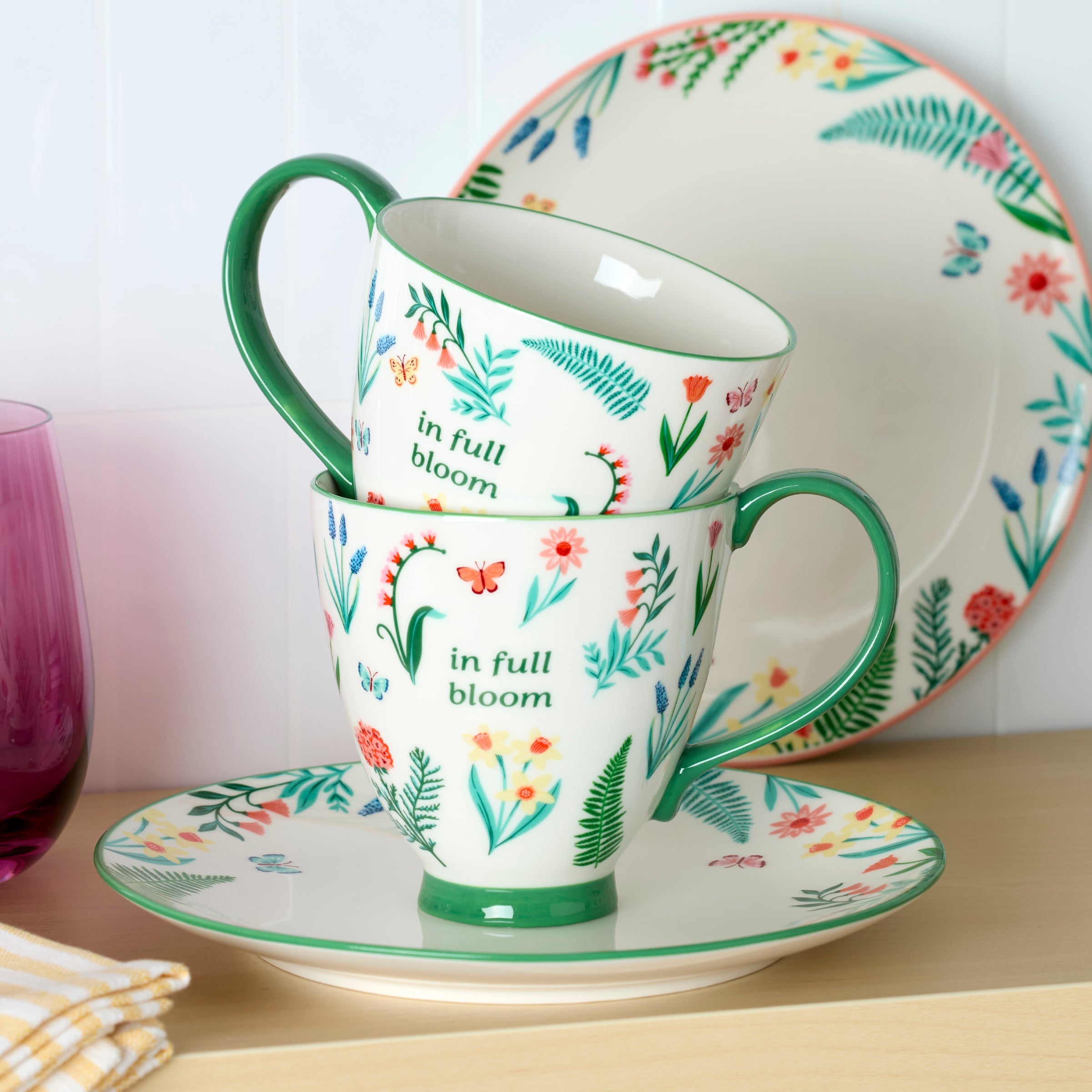 Lenox Westmore First Blooms Green Mugs, Set of 2 - Image 2