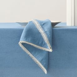 Lenox Westmore French Perle Periwinkle 19x19 Napkins, Set of 4