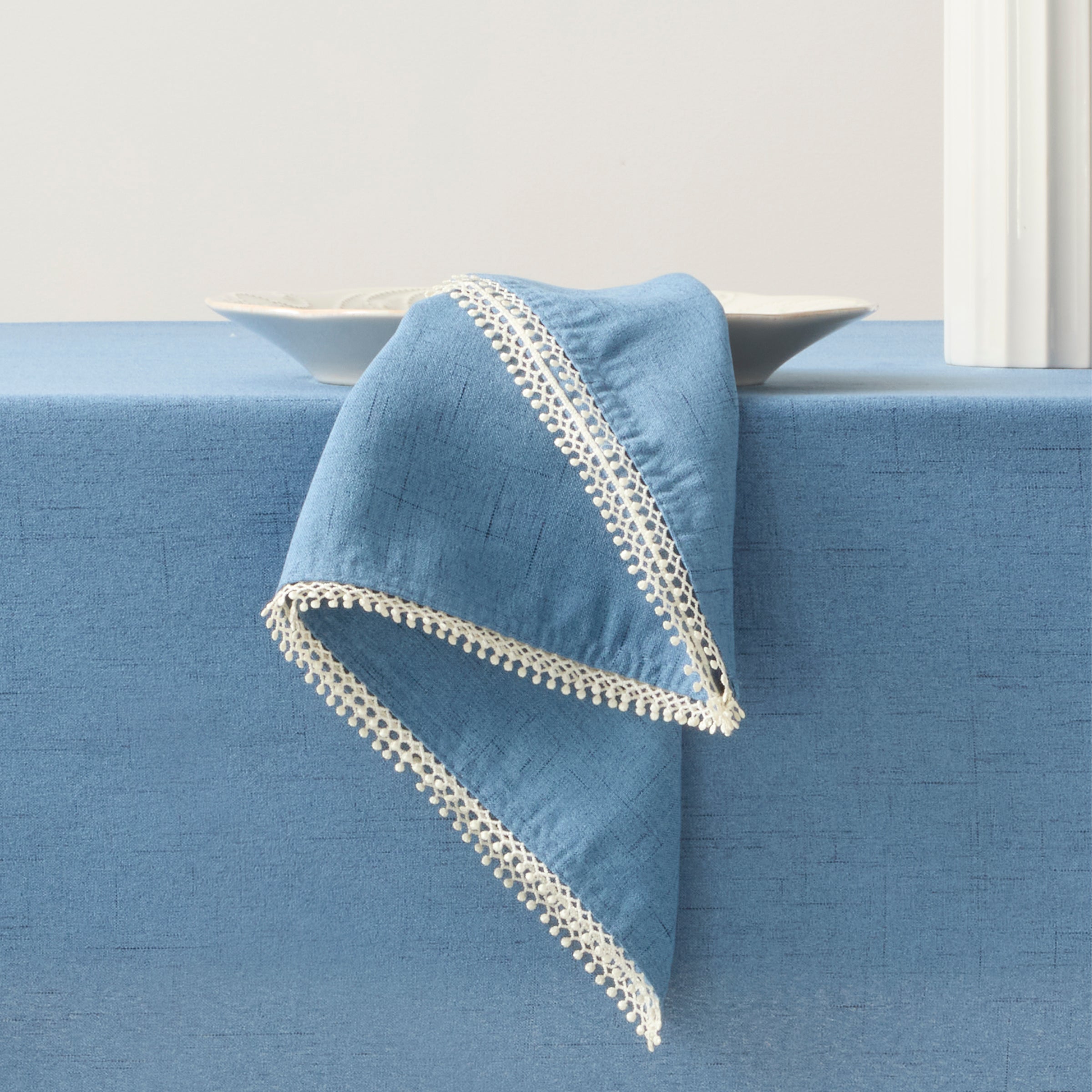 Lenox Westmore French Perle Periwinkle 19x19 Napkins, Set of 4