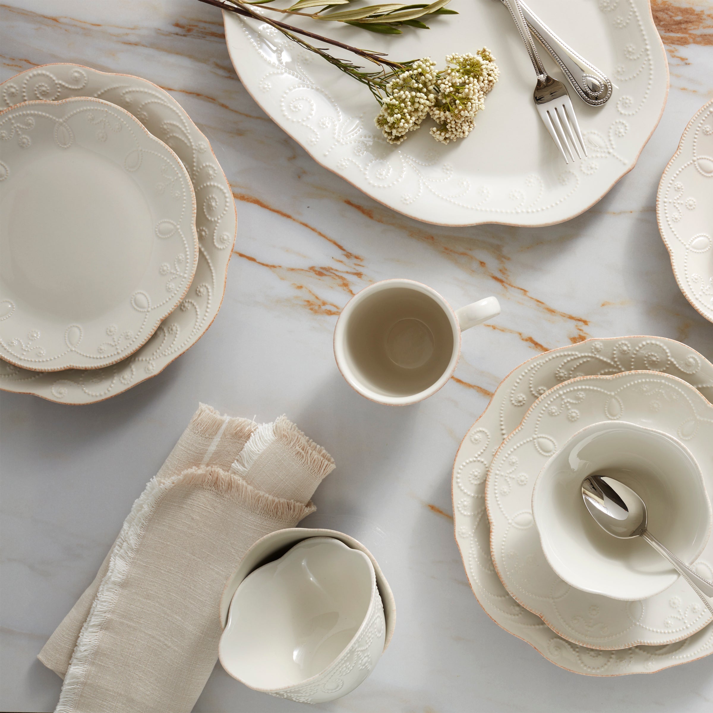 Lenox Westmore French Perle White 4-Piece Place Setting - Image 10