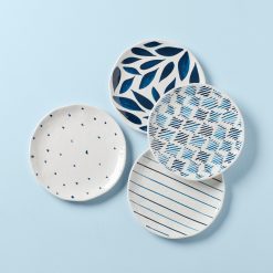 Lenox Westmore Blue Bay Melamine Assorted Accent Plates, Set of 4
