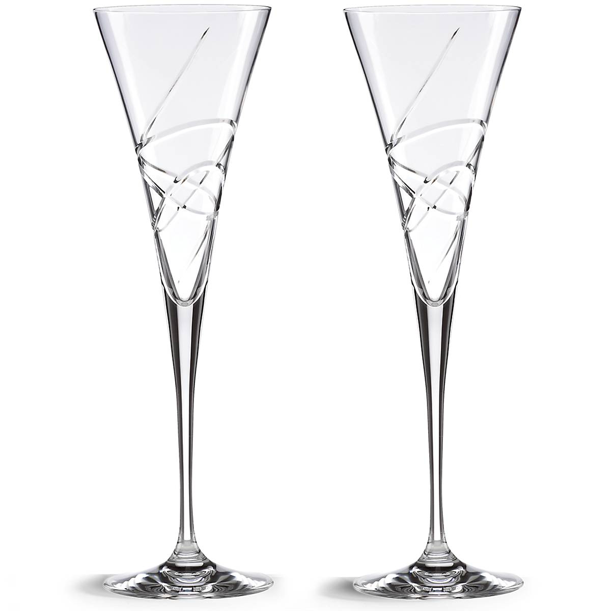 Lenox Westmore Adorn Crystal 2-Piece Toasting Flute Set