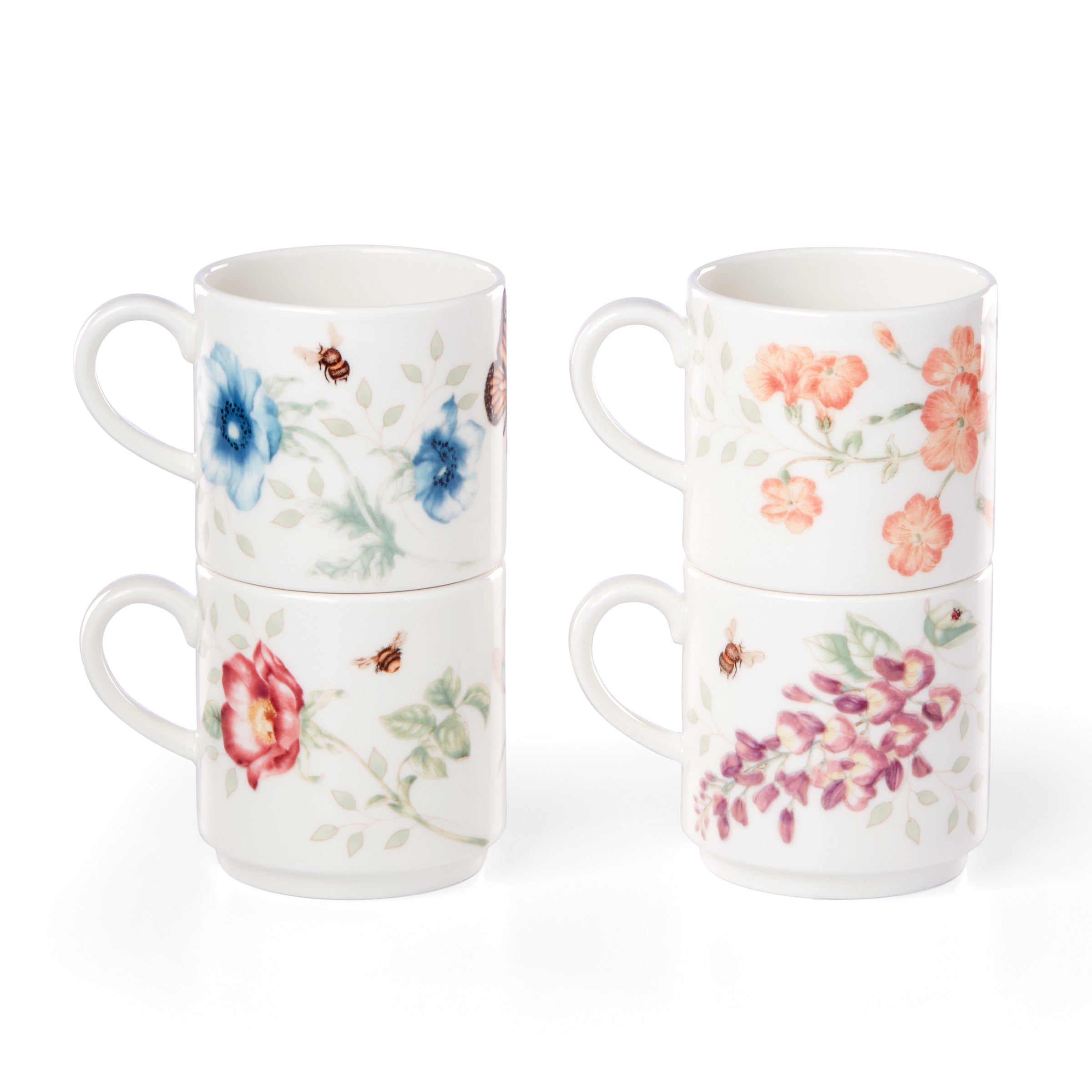 Lenox Westmore Butterfly Meadow Stacking Mugs - Set of 4 - Image 4