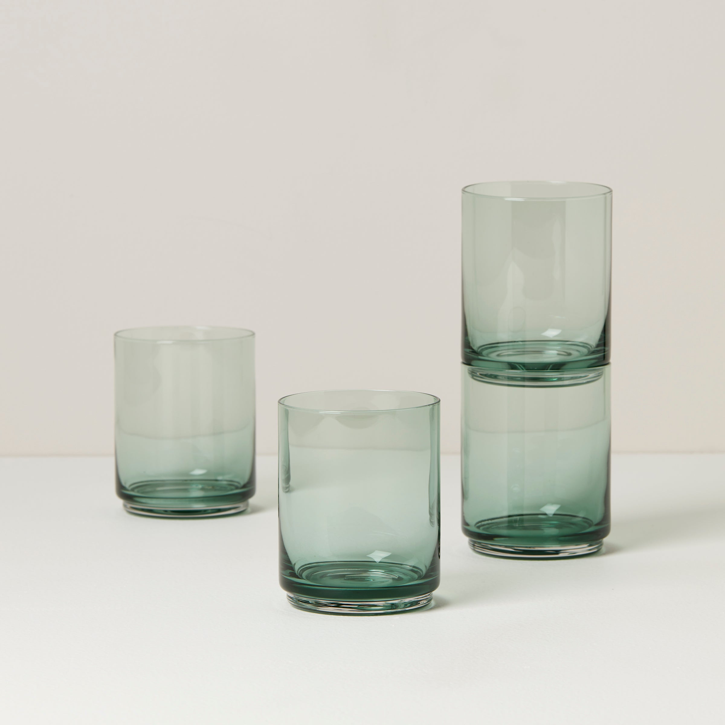 Lenox Westmore Tuscany Classics Stackable Green Tall Glasses, Set of 4