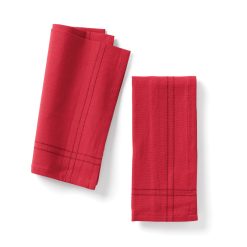 Lenox Westmore Essentials Red Dinner Napkins, Set of 2