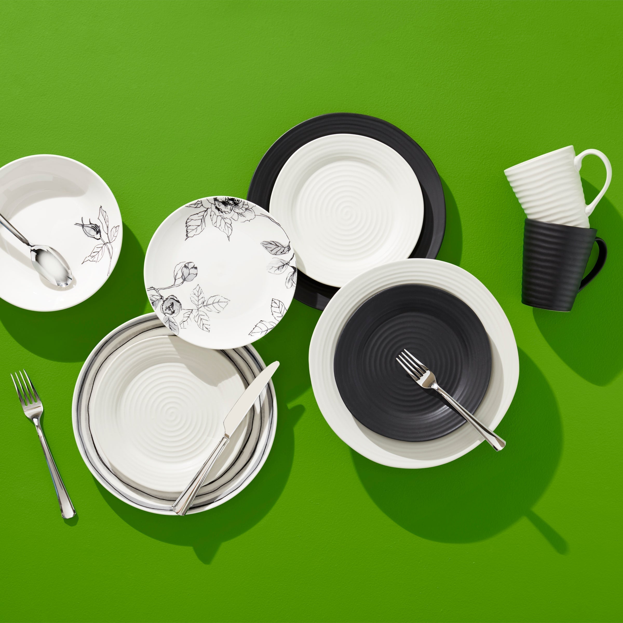 Lenox Westmore Ridge Black 12-Piece Dinnerware Set - Image 6