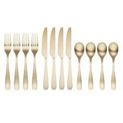 Alternative view of Lenox Westmore Eliana Champagne Satin 12-Piece Flatware Set
