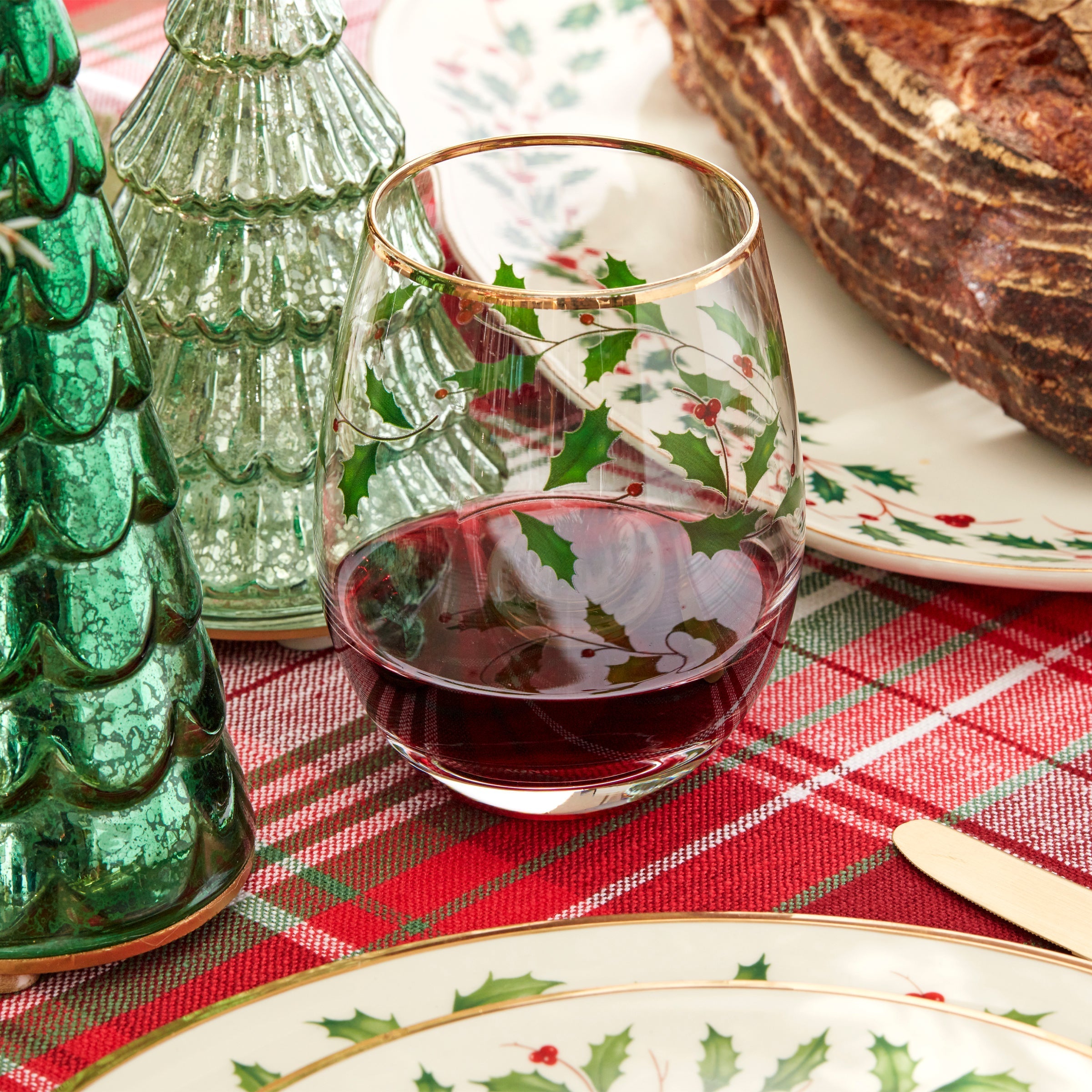 Lenox Westmore Holiday Stemless Wine Glasses, Set of 4 - Image 4