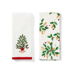 Lenox Westmore Holiday Tree Kitchen Towels, Set of 2