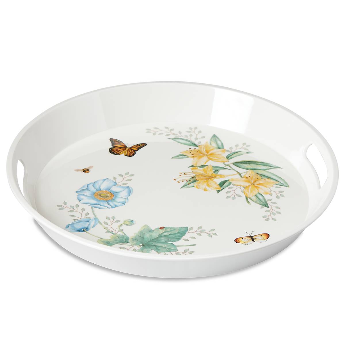 Lenox Westmore Butterfly Meadow Melamine Round Tray - Image 2