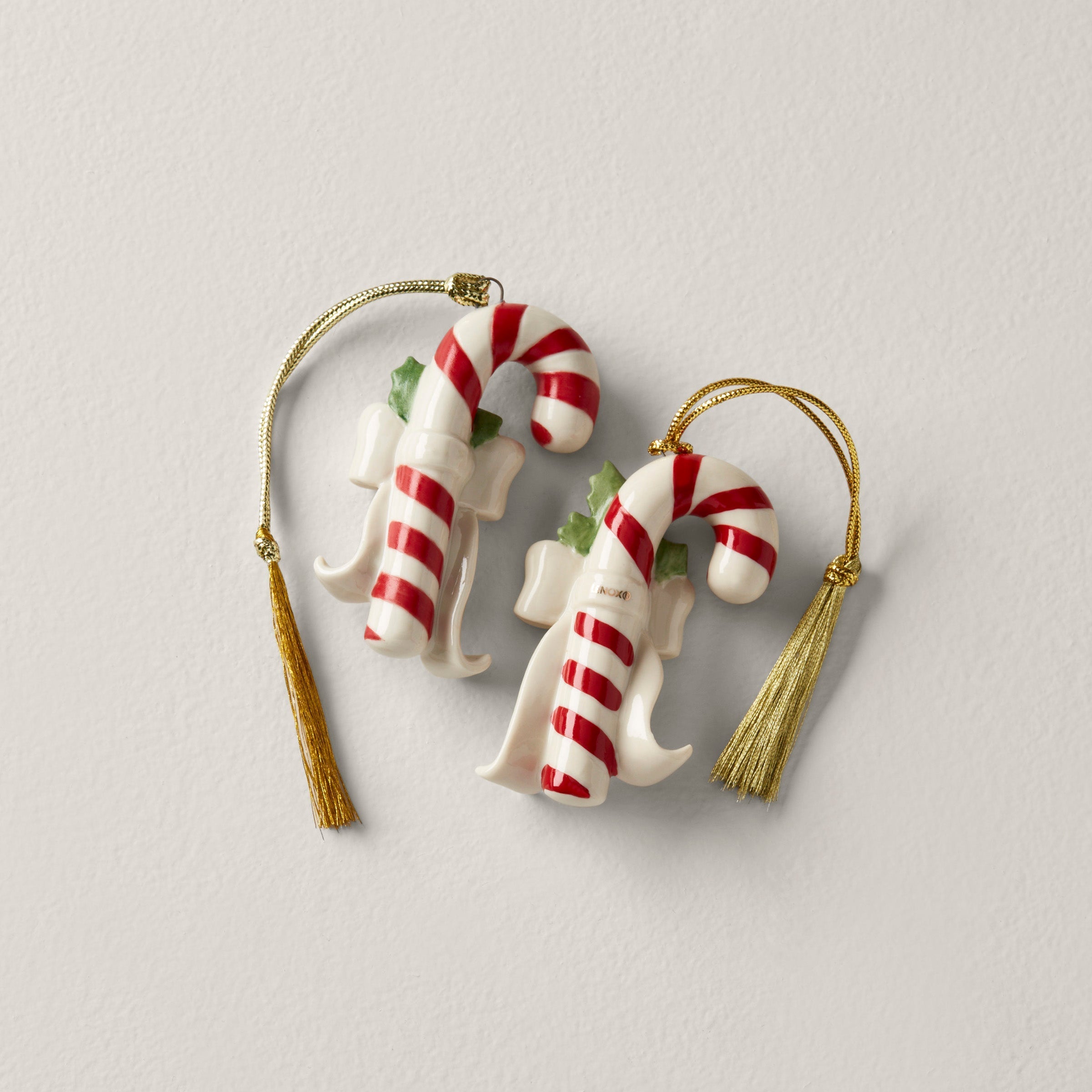 Lenox Westmore Personalized Candycane 2-Piece Ornament Set - Image 2