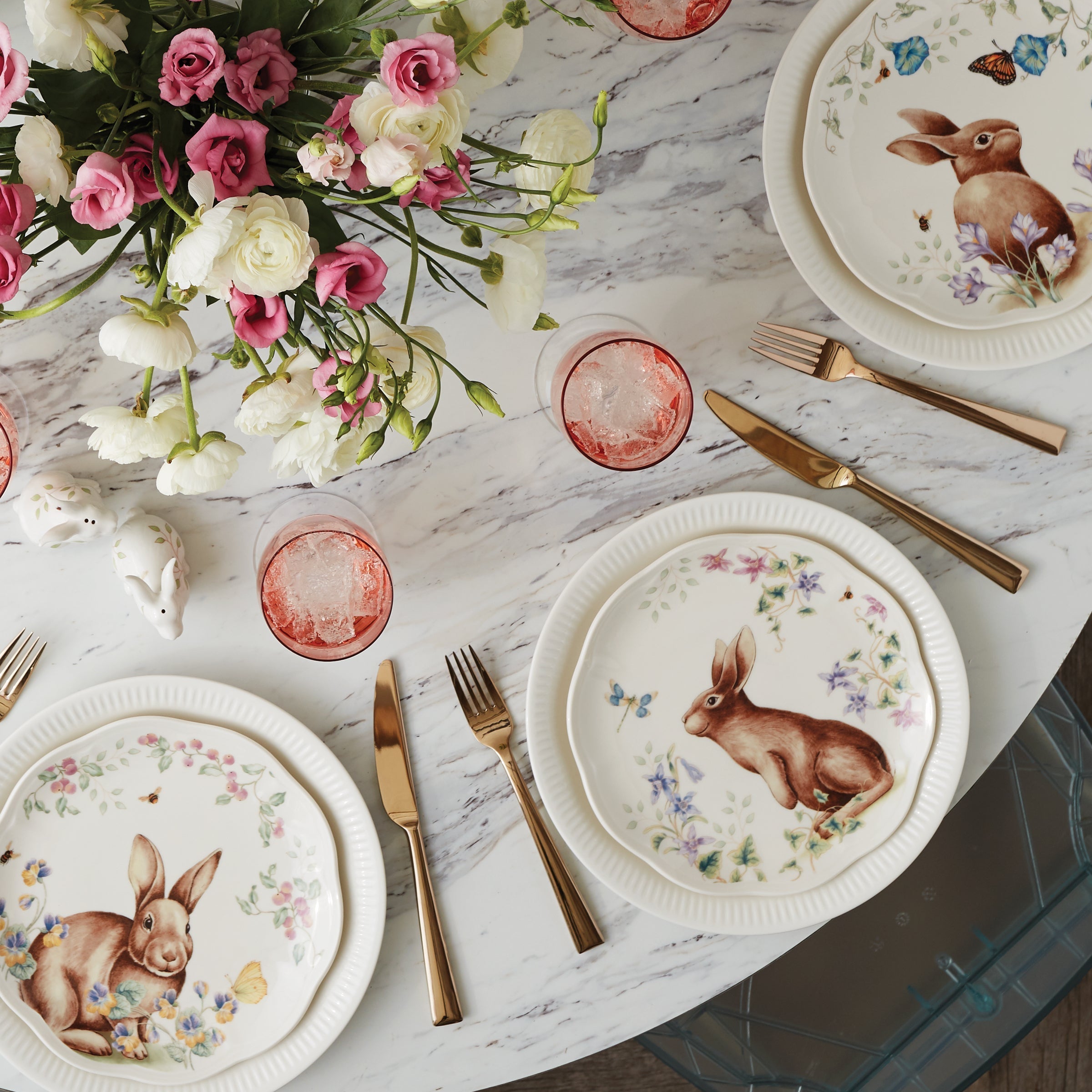 Lenox Westmore Butterfly Meadow Bunny Accent Plates, Set of 4 - Image 2