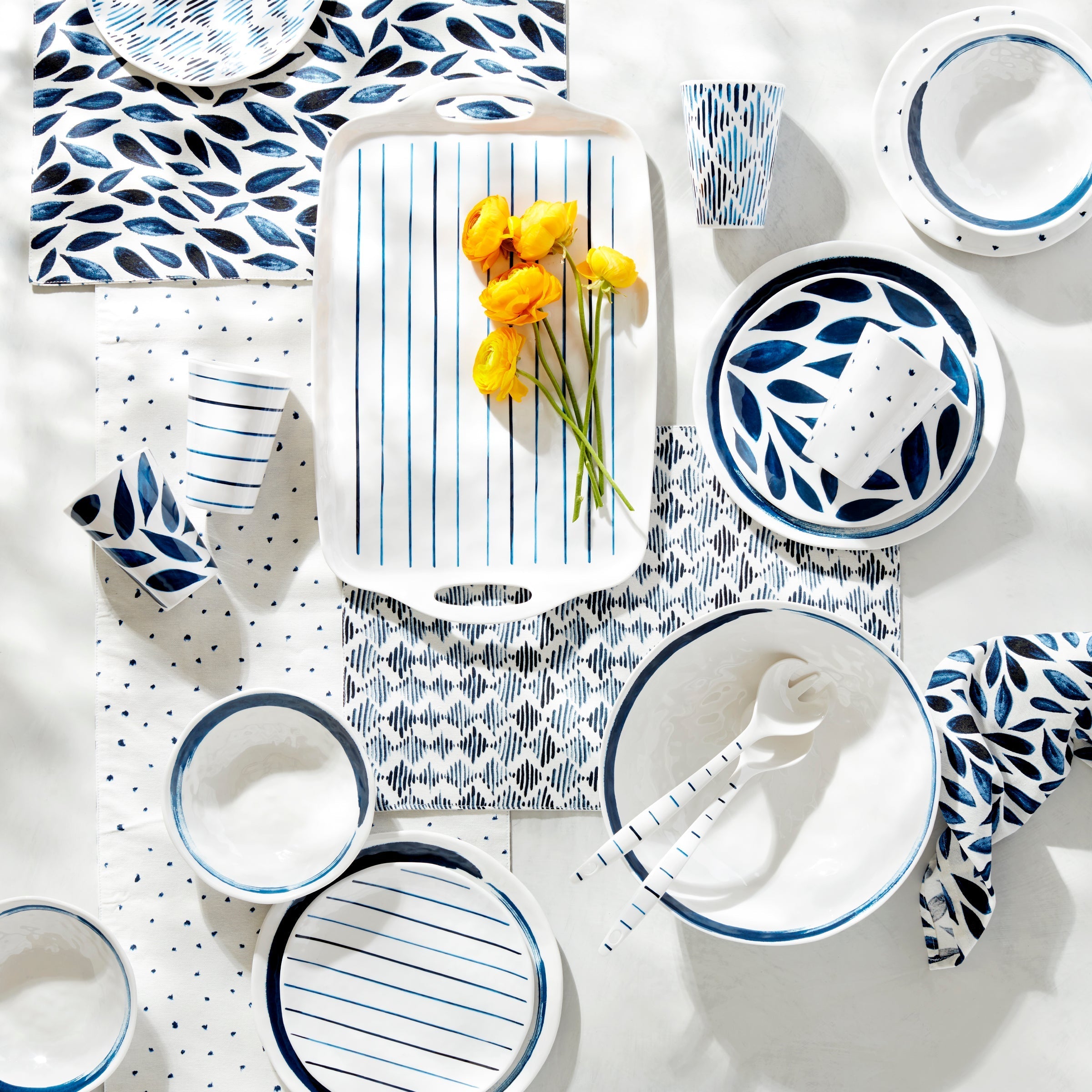 Lenox Westmore Blue Bay Melamine 20-Piece Dinnerware Set - Image 3
