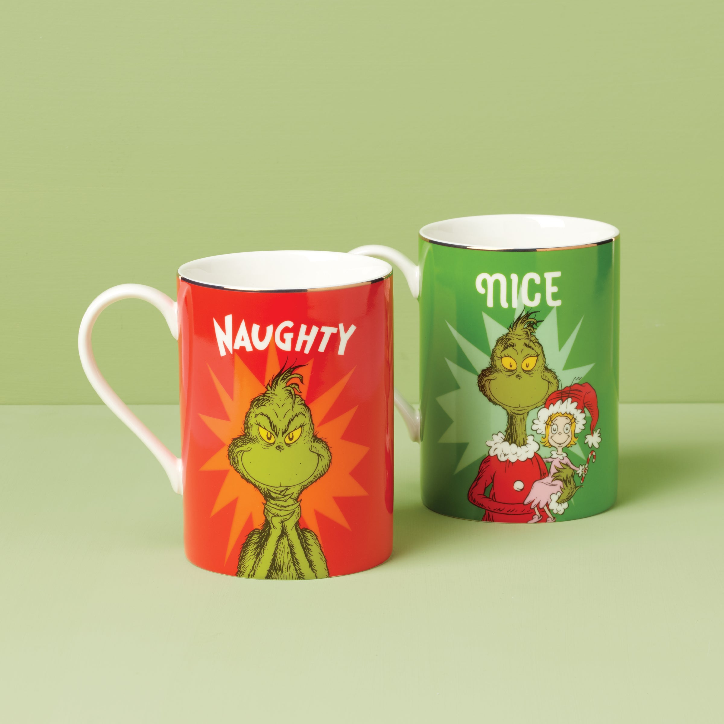 Lenox Westmore Merry Grinchmas Naughty & Nice Mug Set - Image 2